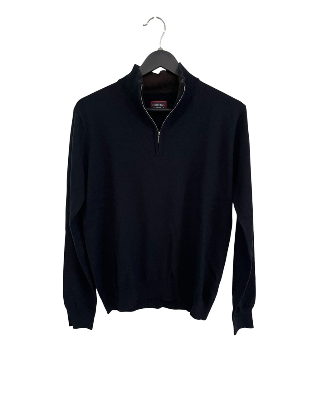 UNTUCKit Black Quarter-Zip Sweater